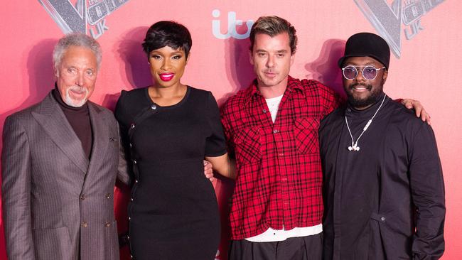 Rossdale with his fellow judges on The Voice UK. Picture: Jeff Spicer/Getty Images
