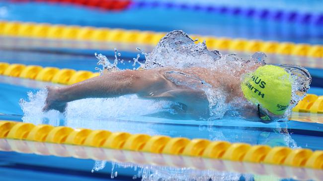 Brendon Smith competes in the 400m individual medley final.