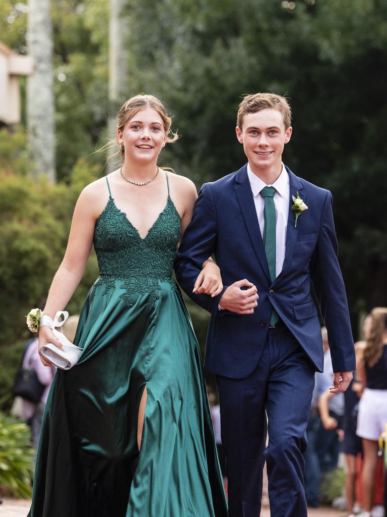 Laura Patterson and Sam Gladwin at Fairholme College formal, Wednesday, March 29, 2023. Picture: Kevin Farmer