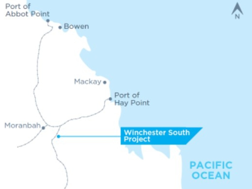 Whitehaven Coal's proposed Winchester South project is located in the Bowen Basin. Picture: Duncan Evans