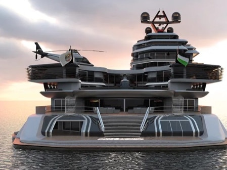 Insane yacht designed by sheike in Dubai