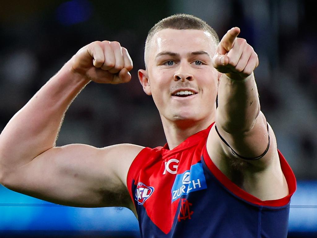 Gawn says he’s bullish about the future with players such as Daniel Turner. Picture: Dylan Burns/AFL Photos via Getty Images