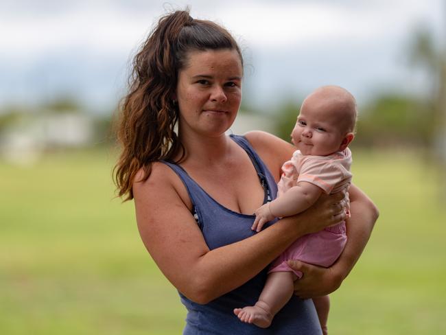 Melissa Middleton with baby Ariel Rose Clark, whose early arrival almost cost them both their lives. Picture: Stephen Vit