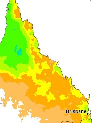 Intense rainfall and flash flooding is dominating the southeast of Queensland. Picture: Bureau of Meteorology