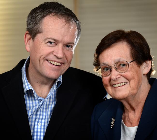 Mr Shorten and his mum, Ann Shorten