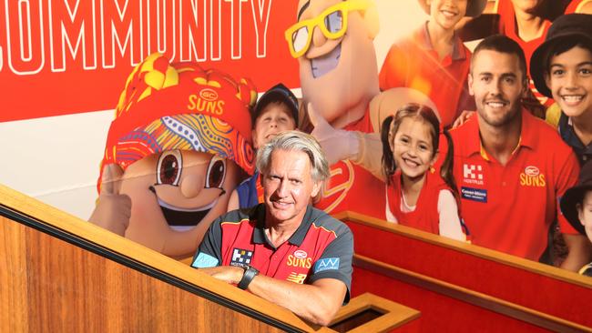 New Suns chairman Bob East at the Gold Coast Suns HQ at Carrara. Picture Glenn Hampson