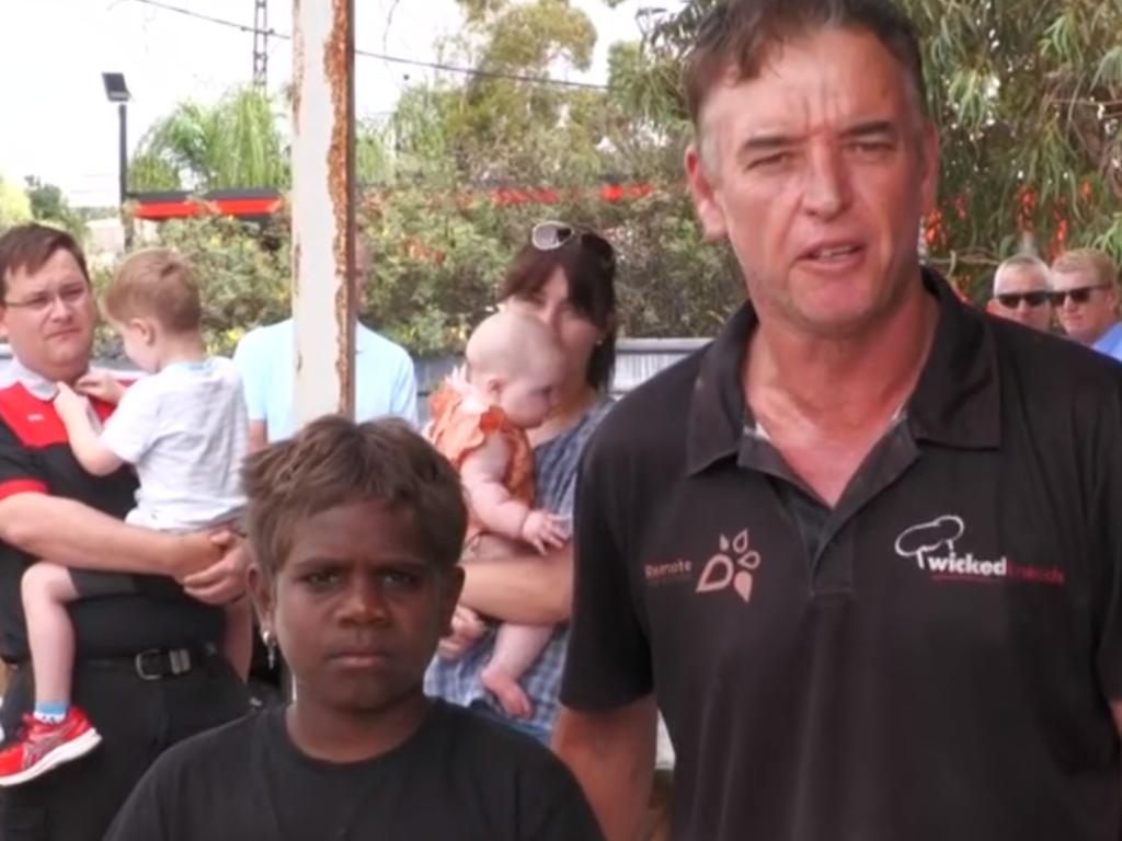 Darren Clark (right) said an alcohol ban wouldn’t give Alice Springs kids a safe home. Picture: Sky.