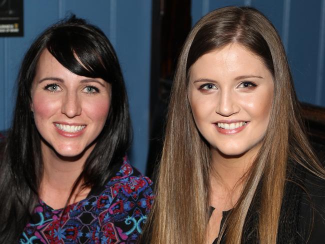 Nitelife- Out and About: Lucy Brooks and Kara McCollom at the Irish Club. Photo Allan Scurr / The Chronicle