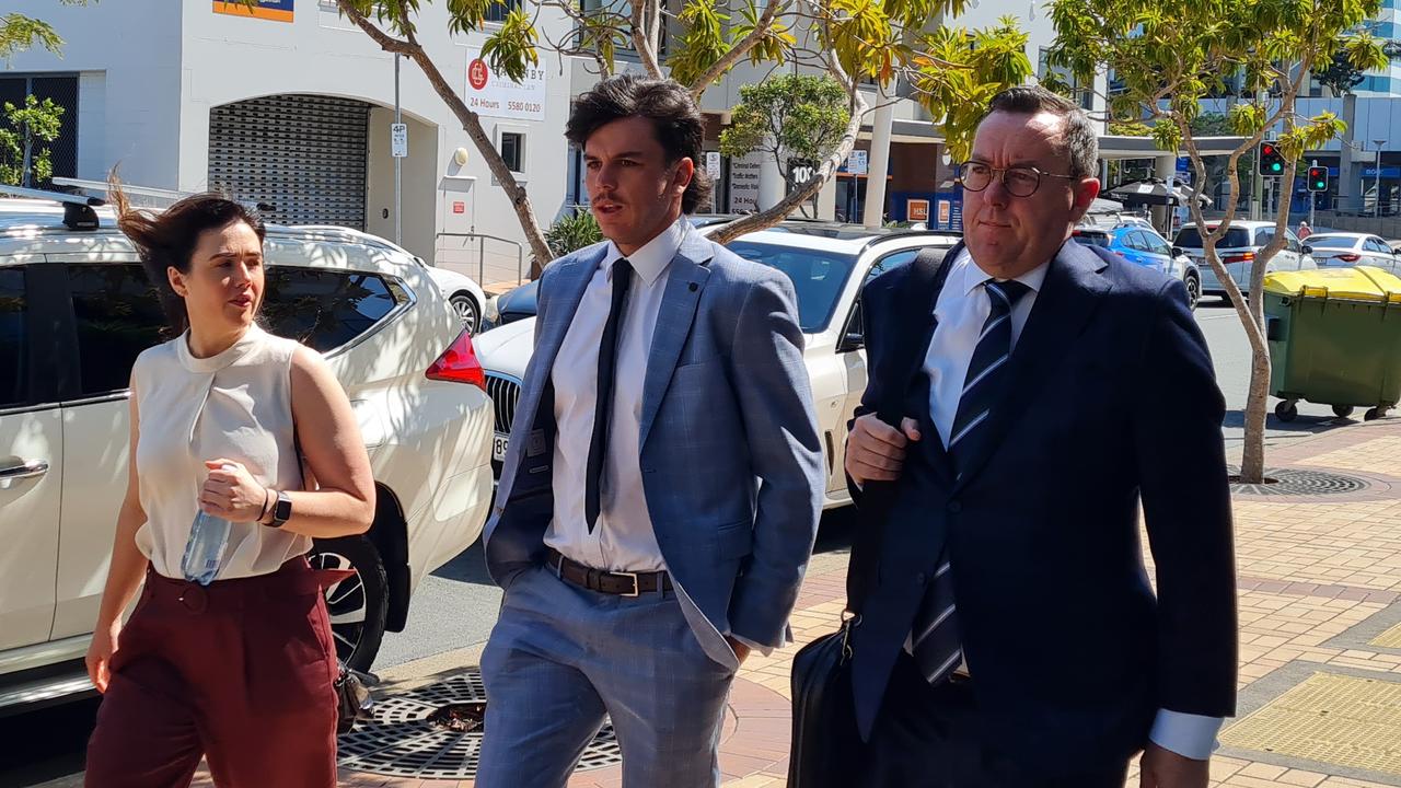 The court was told Hollands (centre) was extremely remorseful for his actions. Picture: NCA NewsWire / Blake Antrobus