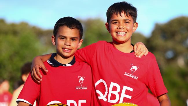 Members of the Sydney Swans' First Nations Foundations program. Picture: Sydney Swans