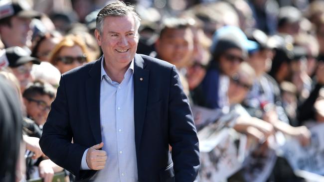 Eddie McGuire will step down as Collingwood president at the end of 2021. Picture: Michael Klein