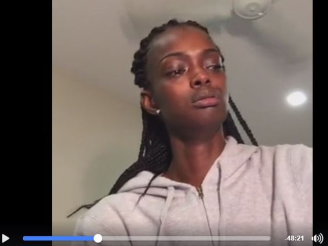 Miss World Australia contestant Adau Mornyang has spoken out about being raped as a teen in an emotional facebook live video. Picture: Facebook