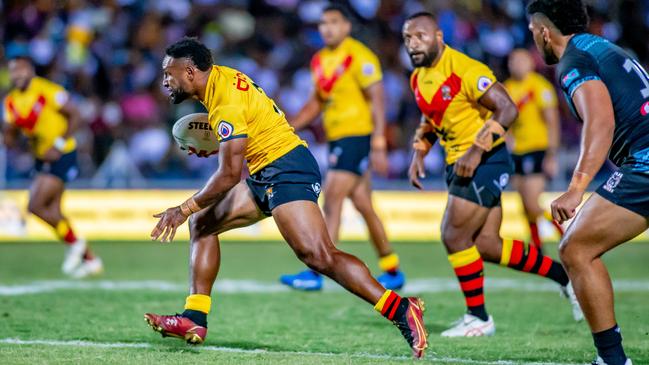 Robert Mathias in action for the PNG Kumuls. The ARLC is expected to announce that a PNG team will enter the NRL. Photo by Pita Simpson/Getty Images