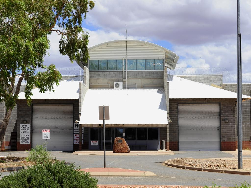 The main entrance to the Alice Springs Correctional Centre.