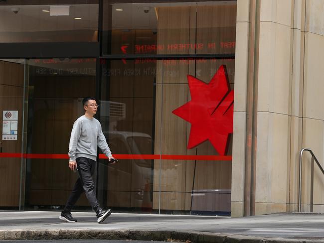 04/11/2022. NAB. Business stock logo pictures. Sydney CBD. Britta Campion / The Australian