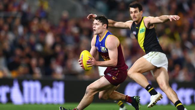 Lachie Neale racked up 39 touches against the Tigers.