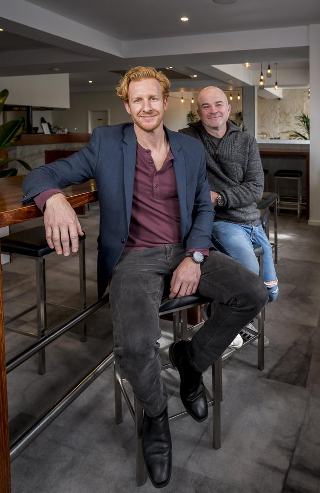 Queens Head Hotel reopening – co-owners Nick Sallmann and Simon Kanan. Picture: Caroline Tan