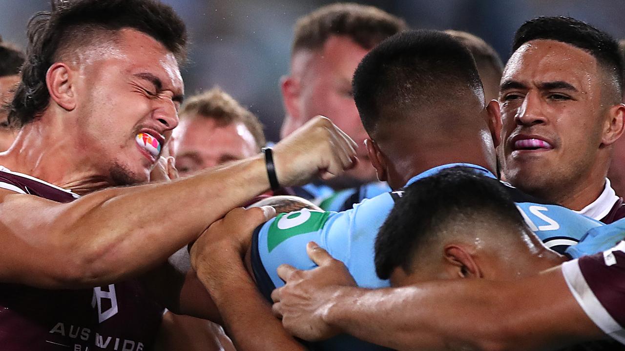State of Origin 2022 Payne Haas finds an unlikely ally in Origin enemy Tino Faasuamaleaui The Courier Mail