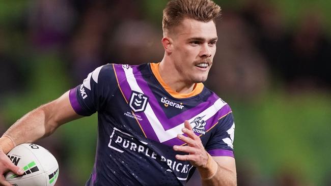 It has been some rise for the Storm fullback. Photo: AAP Image/Scott Barbour