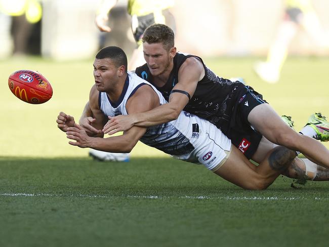 The Cats will be without Brandan Parfitt for at least a month. Picture: by Daniel Pockett/AFL Photos/via Getty Images