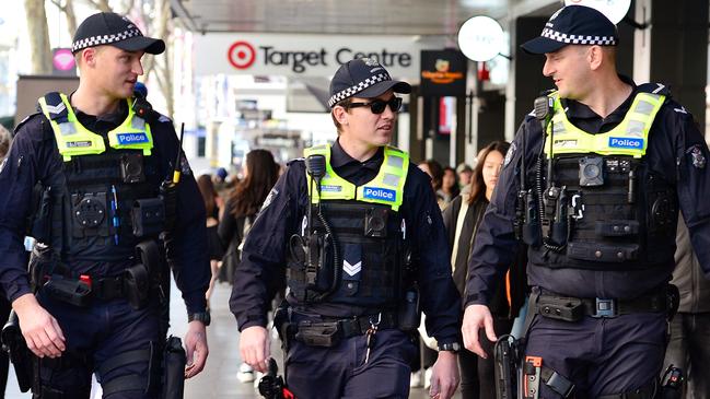 A seasoned member of Victoria Police says the job has become far more complex and pressured than when he started 25 years ago. Picture: Nicki Connolly