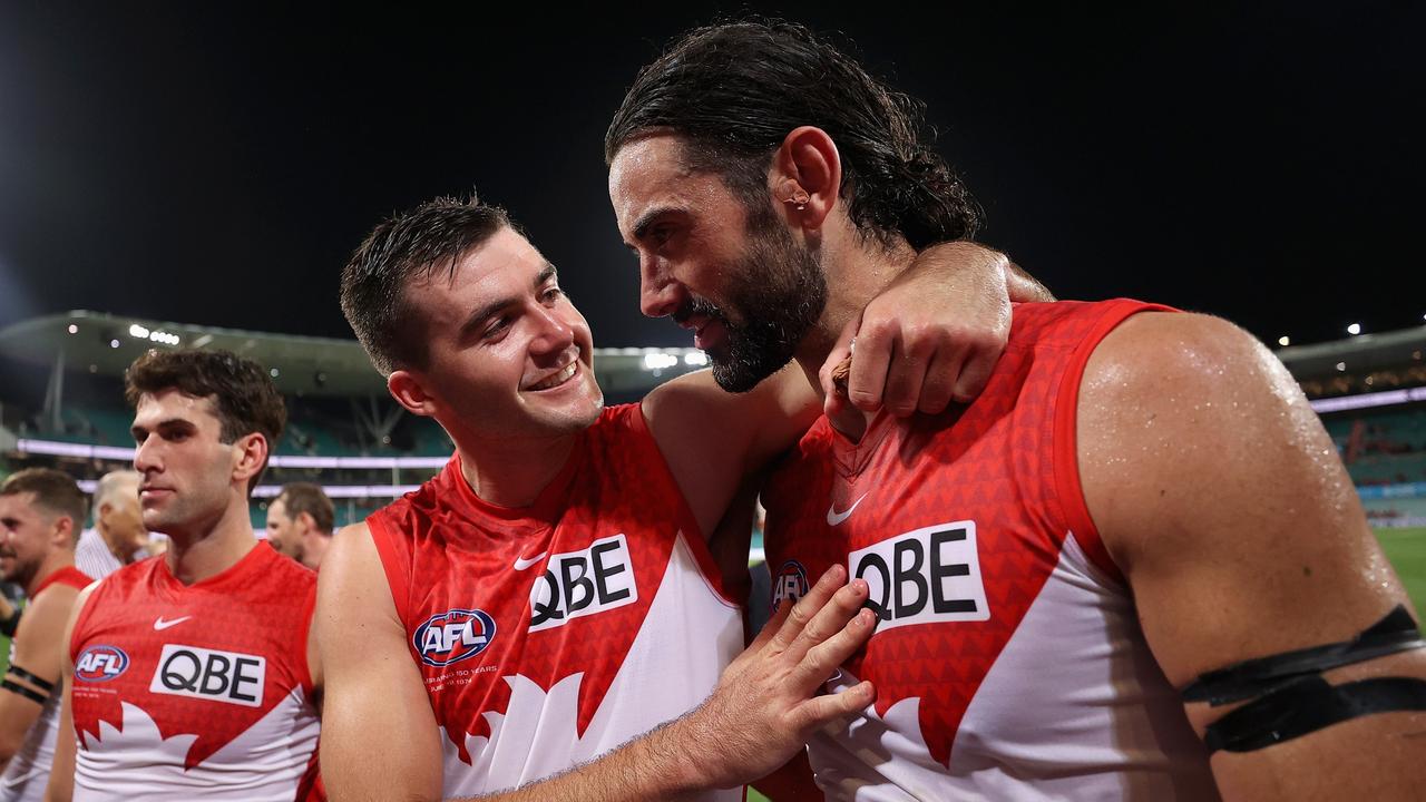 Brodie Grundy was excellent on debut for the Swans. (Photo by Cameron Spencer/Getty Images)