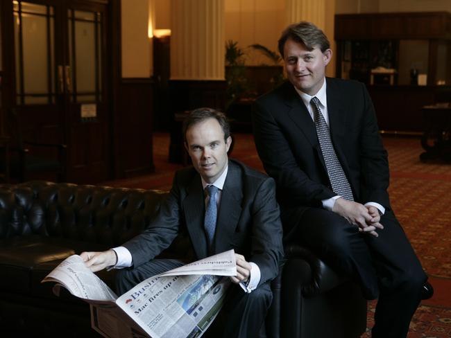 Business men Hamish Douglass and Chris Mackay