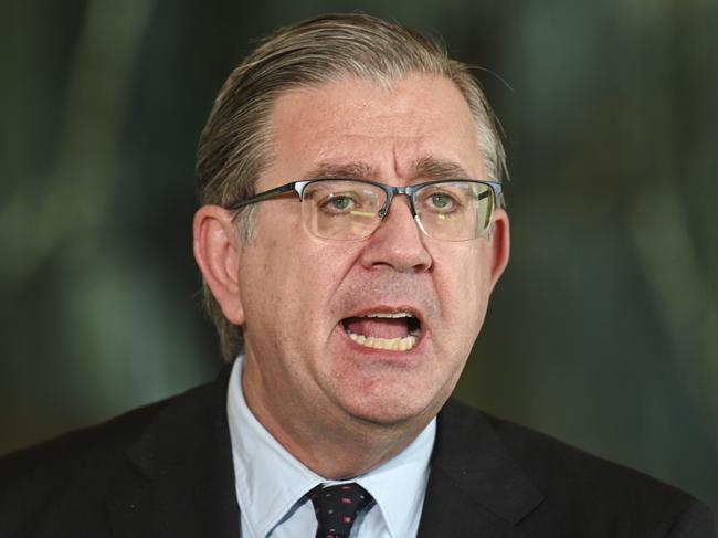 CANBERRA, Australia - NewsWire Photos - September 20, 2024: Shadow Minister for Education, Sarah Henderson and Senator Paul Scarr hold a press conference to discuss the  senate inquiry into the Coalition's bill to establish a Commission of Inquiry into Antisemitism at Australian Universities at Parliament House in Canberra. Picture: NewsWire / Martin Ollman