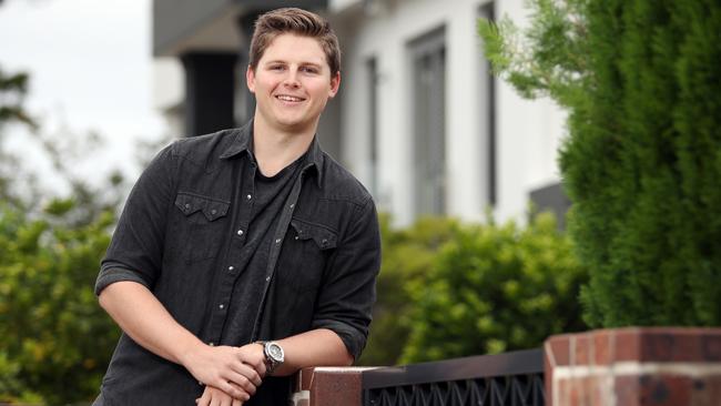 Andrew Walker, 22, is looking into buying his first home. Picture: Richard Dobson