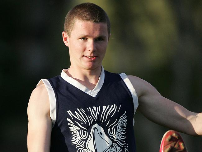 Patrick Dangerfield at Falcons training.