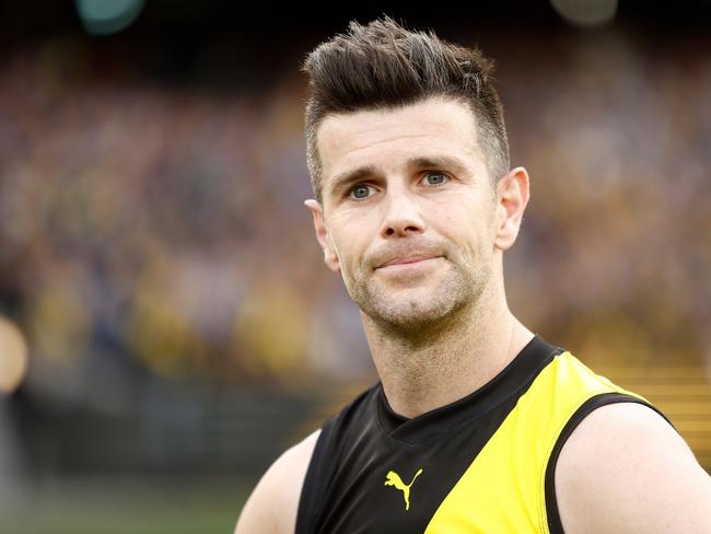 The Lions will tap into the big-game experience of Richmond legend Trent Cotchin. Picture: Michael Willson/AFL Photos via Getty Images