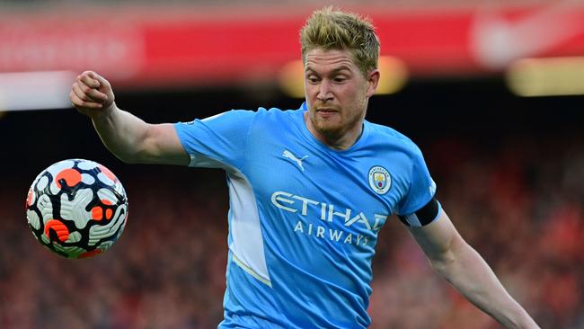 Kevin De Bruyne’s late deflected shot rescued a point for Manchester City
