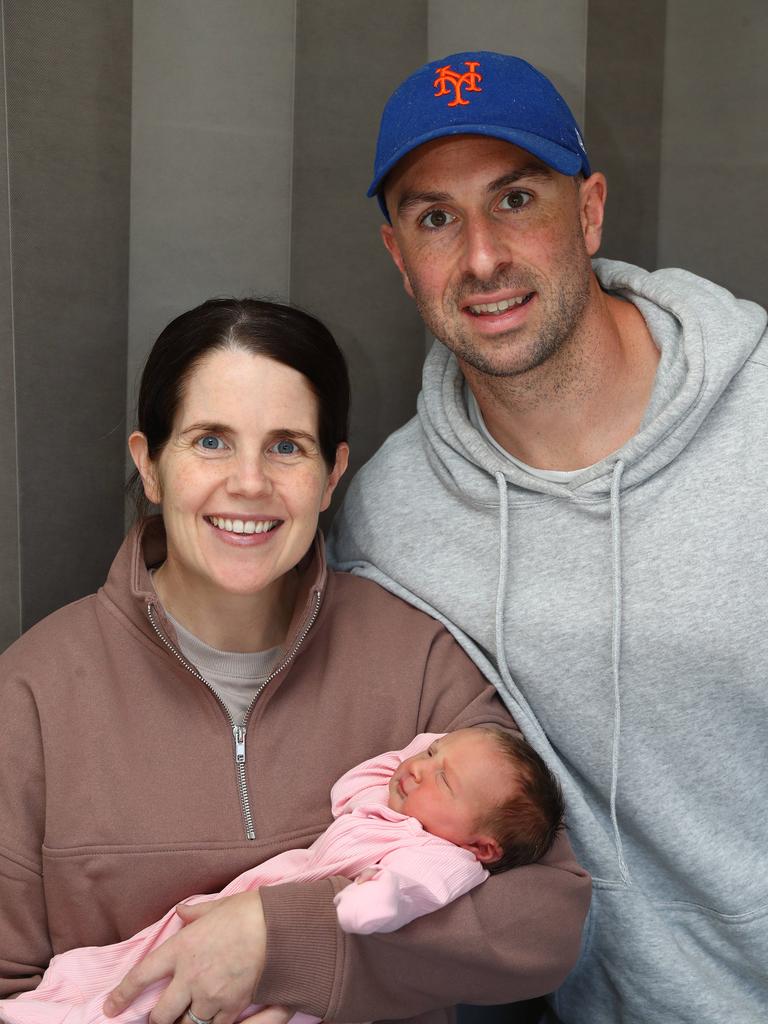 Isla Cleary. Born April 28, 2025. Weight: 2500g. Parents: Madi and Patrick from Armstrong Creek. Picture: Alison Wynd