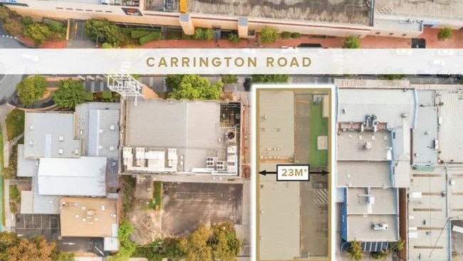 A proposed development in Carrington Rd will be more modest than those in the main streets but still offer some strong features.