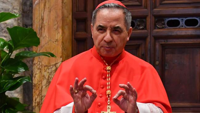 Cardinal Angelo Becciu was sacked in September, but denies any wrongdoing. Picture: Andreas Solaro/AFP