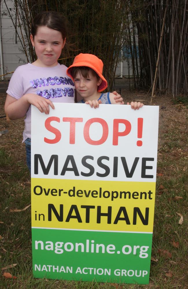 Nathan residents will continue to fight the proposal for a massive townhouse/unit development in their quaint suburb. Photo: Kristy Muir 