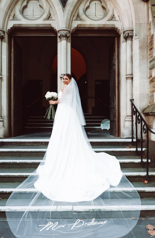 Renée Spiridis wore a gown by Marquise bridal. Picture: APL Photography