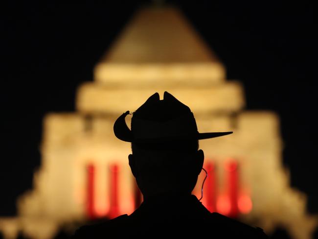 MELBOURNE, AUSTRALIA - NewsWire Photos, APRIL 25, 2024. The dawn service on ANZAC day at the Shrine of Remembrance in Melbourne.  Picture: NCA NewsWire / David Crosling