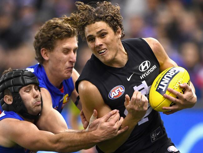 Charlie Curnow is over his medial ligament strain. Picture: Getty Images