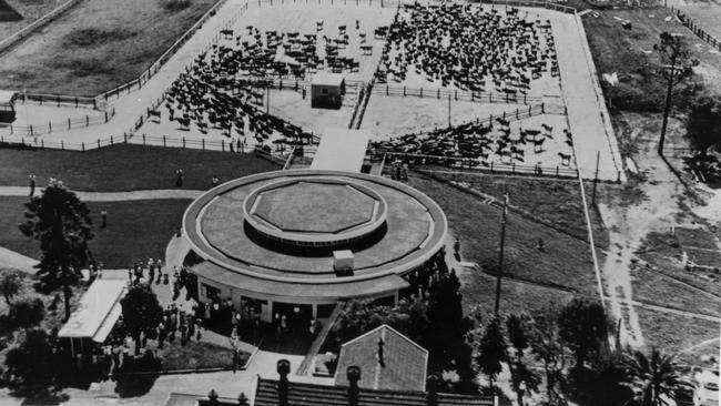 And aerial shot of the Camden Park Estate rotolactor dairy taken in 1955. Picture courtesy of the Belgenny Farm Trust