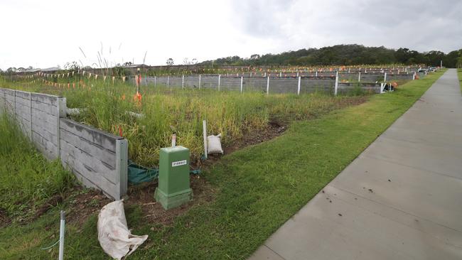 New home sites at Hillview Estate in Maudsland. Picture by Richard Gosling.