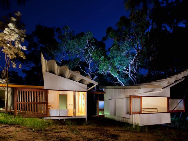 The holiday retreat for photographic artist Marian Drew and his brother Derek, near Gladstone on the east coast, is featured in Unreal Estate. Picture: Supplied / Channel 9