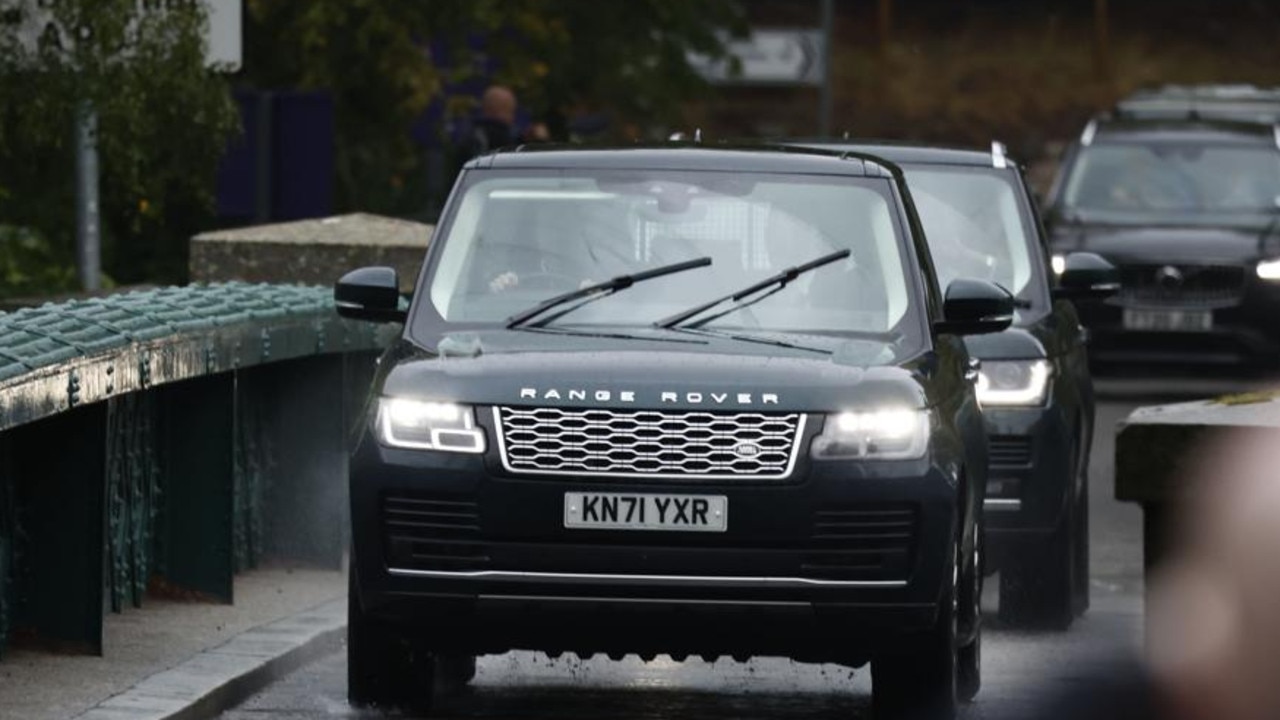 Prince William, Duke of Cambridge drives a Range Rover carrying Prince Andrew, Prince Edward and wife Sophie towards Balmoral Castle. Picture: Jeff J Mitchell/Getty Images