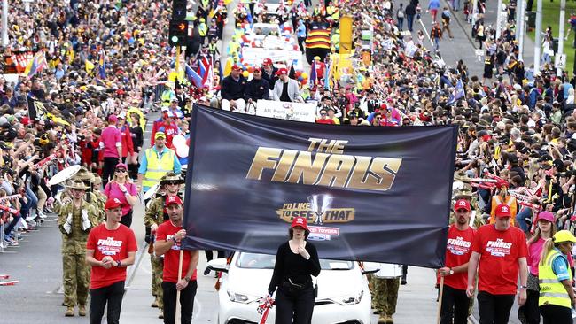 AFL - GRAND FINAL PARADE Melbourne. Pictue Sarah Reed