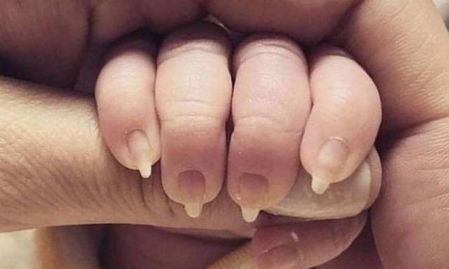 Mum slammed on social media for giving baby a manicure