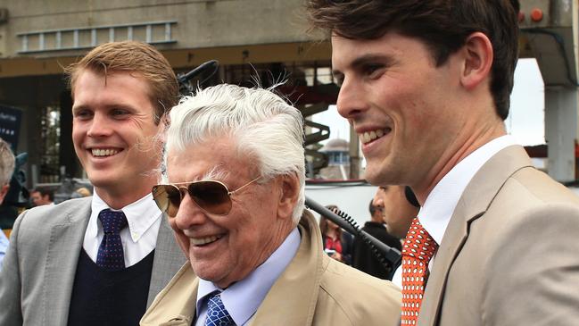 Bart Cummings with grandsons Edward and James.