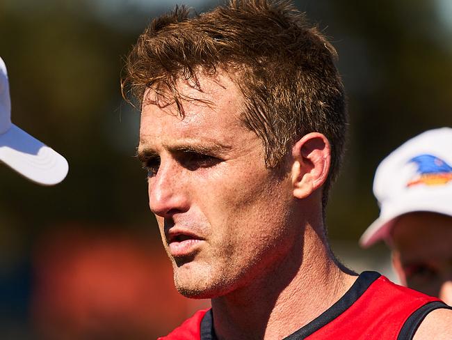 Daniel Jackson, in the SANFL match between Adelaide and South Adelaide at Noarlunga Oval, Friday, April 2, 2021. Picture: MATT LOXTON