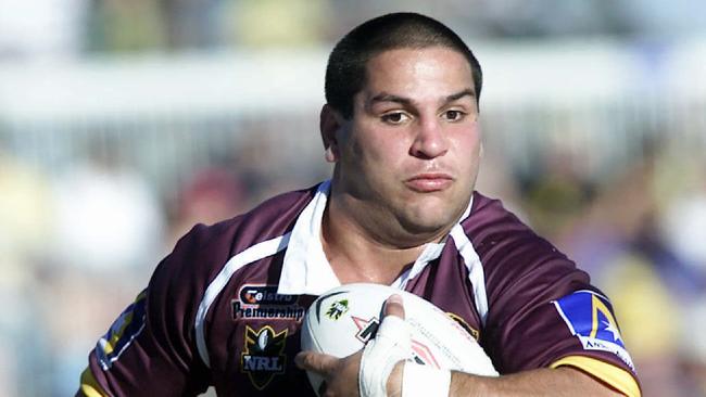 Carl Webb during his playing days with the Broncos.