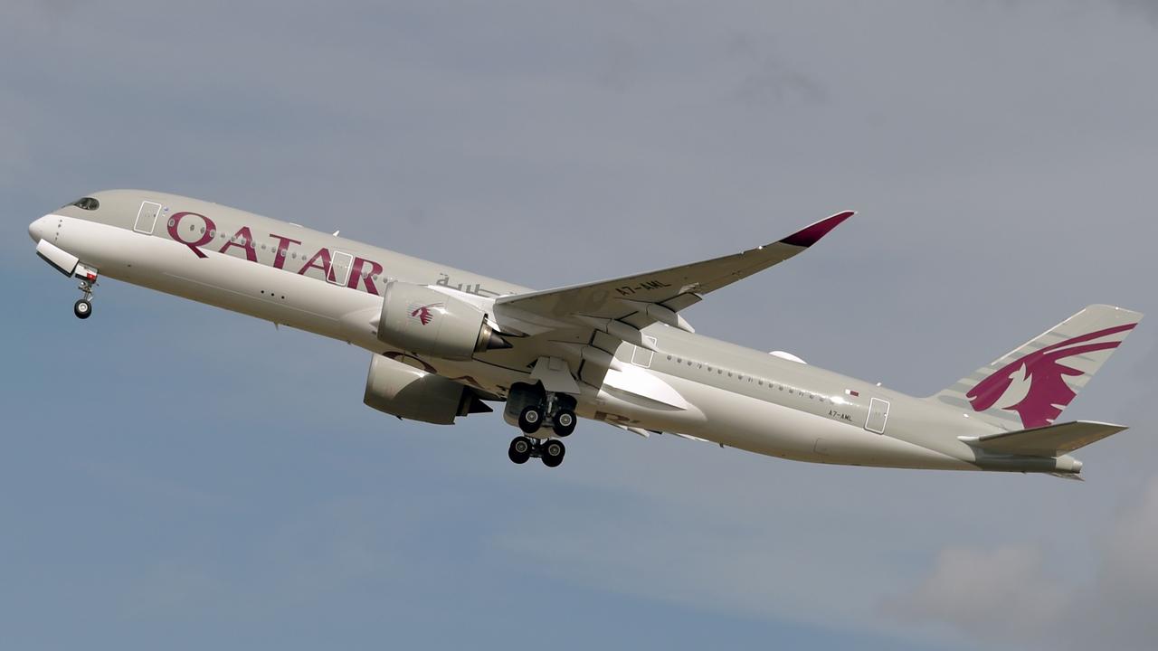 Passengers on board a Qatar Airways flight into Brisbane are being forced to quarantine for another five days after four passengers tested positive to a Russian variant of COVID-19.