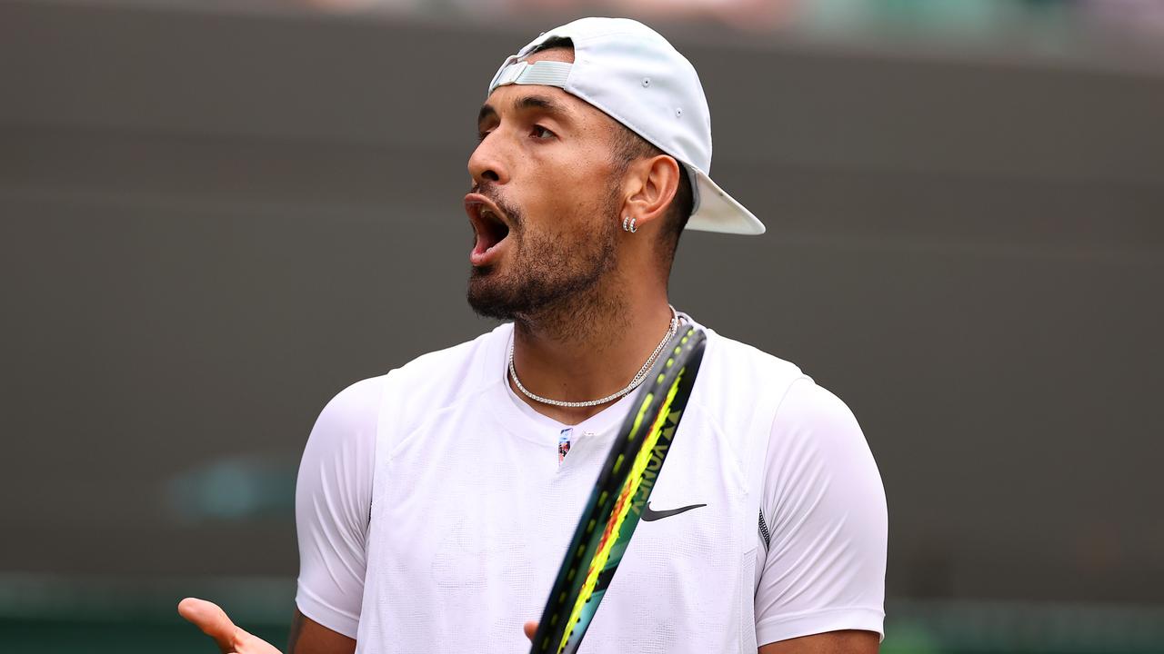 Nick Kyrgios is into the Wimbledon men's singles final. (Photo by Ryan Pierse/Getty Images)